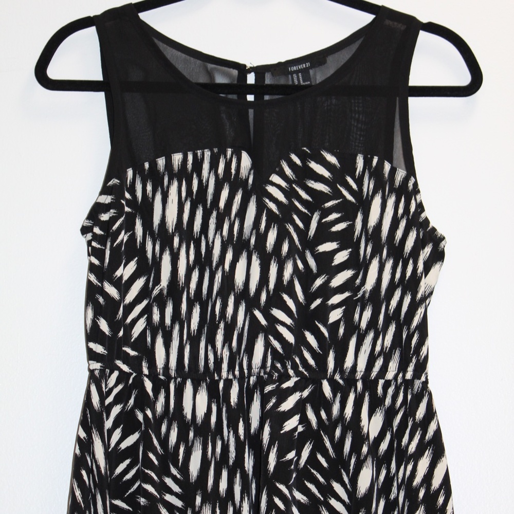 High Low Midi Patterned Dress